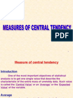 Measures of Central Tendency