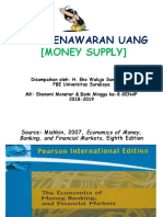 Teori Penawaran Uang (Supply of Money) M-8 Genap 2018-2019