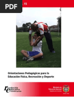 Orientaciones Pedagógicas para La Educación Física, Recreación y Deporte