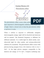 Nuclear Physics-104 Photoelectric Effect