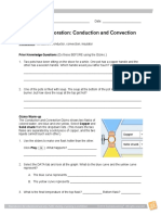 Student Exploration: Conduction and Convection