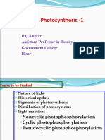 Photosynthesis - 1: Raj Kumar Assistant Professor in Botany Government College Hisar