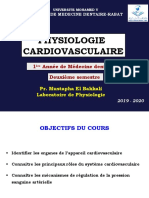 Cours de Physiologie Cardiovasculaire 1ère Année de Médecine Dentaire Semestre 2 Mustapha EL BAKKALI 2020