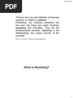 What Is Marketing?: Marketing and Innovation. They Are The