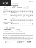 Statement of FEC Organization Form 1: Wu For Congress