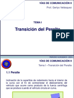 Tema I, Transicion Del Peralte