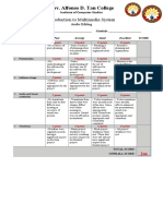 RUBRICS - Video Editing