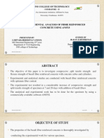 Experimental Analysis of Fibre Reinforced Concrete Using Ansys