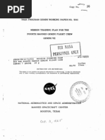 Mission Planning Plan For The Fourth Manned Gemini Flight Crew Gemini 7