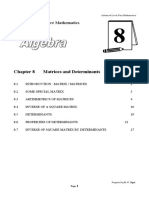 Matrices and Determinants: Advanced Level Pure Mathematics