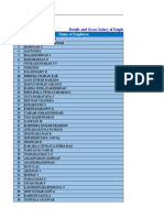 Employee Details Gross Salary