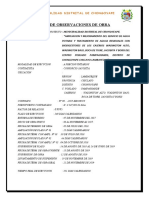 Acta de Observaciones de Obra Wadington Piojo