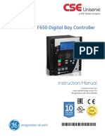 GE Multilin F650 Instruction Manual