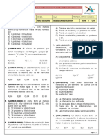 Segunda Práctica Dirigida de Química Tema: Estructura Atómica