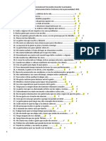 Hoja de Test de Personalidad