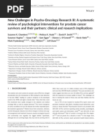 New Challenges in Psycho Oncology Research III A Systematic Review