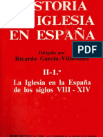 Historia de La Iglesia en España II - 1. La Iglesia en La España de Los Siglos VIII-XIV