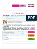 Ficha de Autoaprendizaje Comunicación - Sesion Evaluación Primer