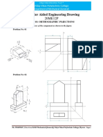 Computer Aided Engineering Drawing 20ME12P Unit 03 3d To Orthographic Pojections