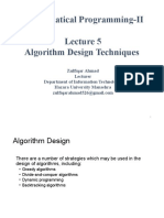 Mathematical Programming-II Algorithm Design Techniques