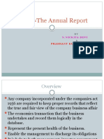 Topic The Annual Report: N.Nickita Devi