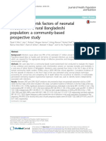 Incidence and Risk Factors of Neonatal Infections in A Rural Bangladeshi Population: A Community-Based Prospective Study