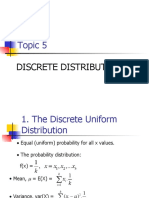 Statistics Continuous Disribution