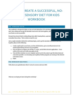 How To Create A Successful, No-Stress Sensory Diet For Kids Workbook