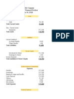 Lucky Me Company Statement of Financial Position As of June 30, 2X18