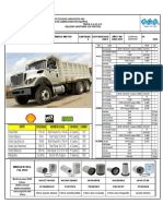 Carta de Lubricacion Triple A - INTERNATIONAL VOLQUETA 7600