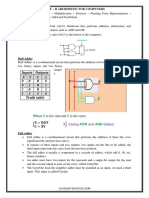 Unit - Ii Arithmetic For Computers