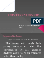 Entrepreneurship: Maria Teresita Barredo-Eyao