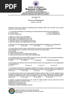 Summative Test 2nd GradingSTAT