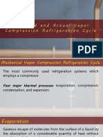 Standard and Actual Vapor Compression Cycle