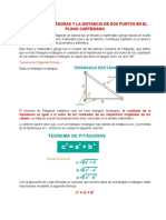 Teoria Pitagoras y Plano Cartesiano 1er de Secundaria 1er Trimestre