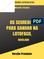 E BOOK Os Segredos para Ganhar Na Lotofácil