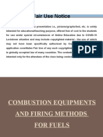 Bustion Equipments and Firing Methods For Fuels