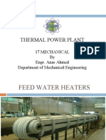 Thermal Power Plant: 17 Mechanical by Engr. Anas Ahmed Department of Mechanical Engineering