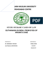 Rttyrtaligarh Muslim University Murshidabad Centre: Study of Basic Cases of Law