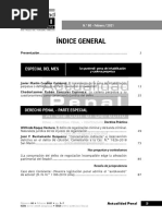 Índice de La Revista Actualidad Penal N.° 80