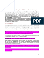 Chapitre - 2 - La Représentation D'état Des Systèmes Linéaires Invariant Dans Le Temps