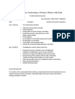 Progress Chart in Constructing A Woman (Tle)