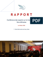 Rapport Coopération Sino Africaine