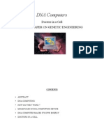 DNA Computers: Doctors in A Cell A Full Paper On Genetic Engineering