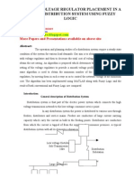 Optimal Voltage Regulator Placement in A Radial Distribution