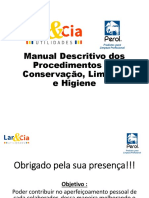 Treinamento de Limpeza 05-08-2019