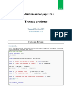 Introduction Au Langage C++: Exercice 1