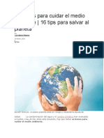 Acciones para Cuidar El Medio Ambiente