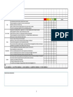 Propec® 5S Audit Checklist: Work Area Completed by Date