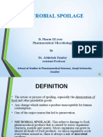 Microbial Spoilage B Pharma 305 T